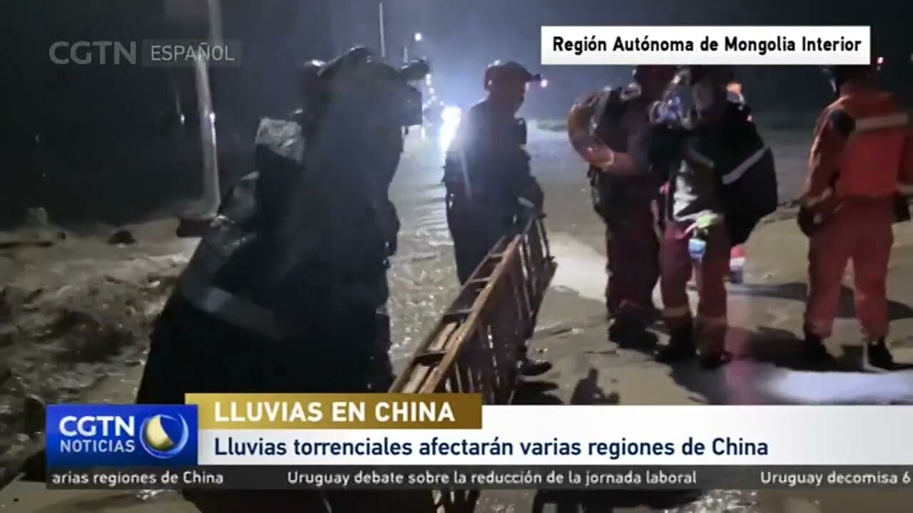 Lluvias torrenciales azotarán múltiples regiones de China en los próximos días