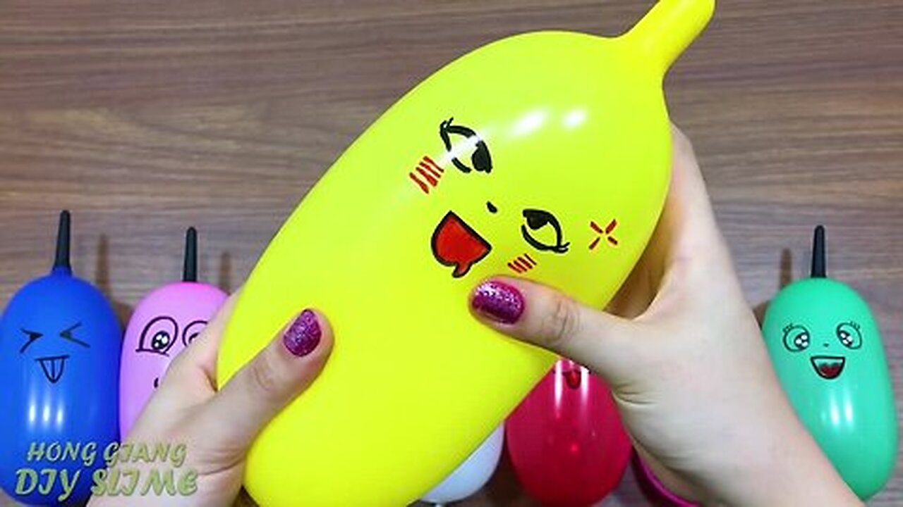 Making,!!!!!! slime,!!! with, funny!!!! balloons-,, satisfying!!!!, slime, video....!!!!!!