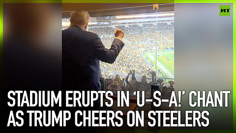 Stadium erupts in ‘U-S-A!’ chant as Trump cheers on Steelers