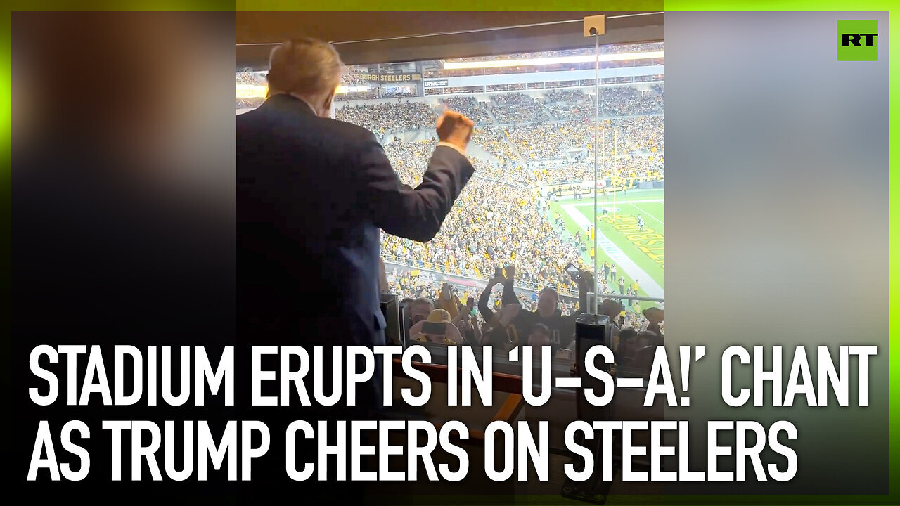 Stadium erupts in ‘U-S-A!’ chant as Trump cheers on Steelers