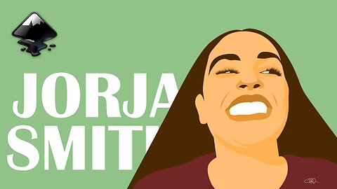 HOW TO DRAW SIMPLE VECTOR PORTRAIT OF JORJA SMITH USING MOUSE | INKSCAPE