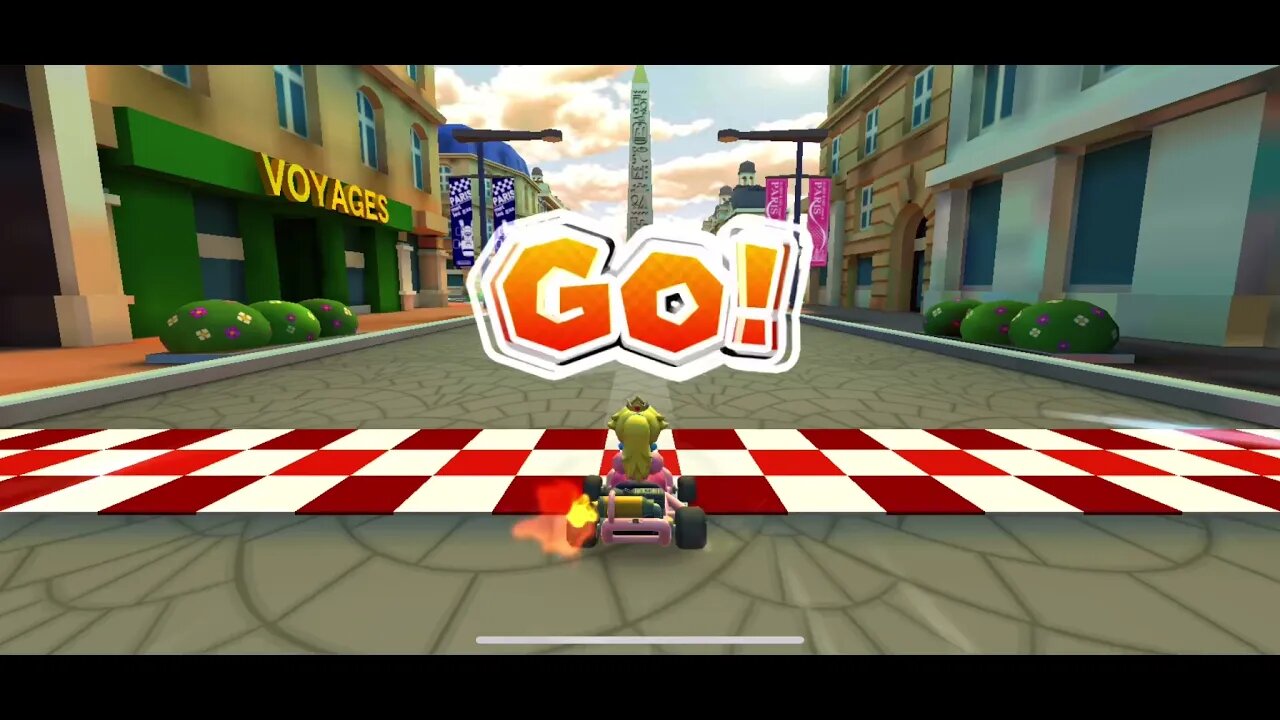 Mario Kart Tour - Pink Gold Peach Cup Challenge: Break Item Boxes Gameplay