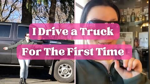 I drove a truck for the first time! 🛻 Come with me to try something new #fordf350