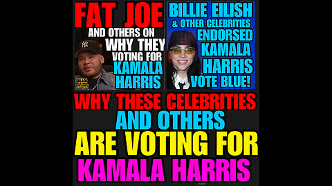 NIMH #809 The many celebrities supporting endorsing Kamala Harris.