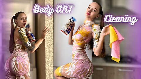 Body Art Mirror Cleaning - Creative Cleaning Tutorial