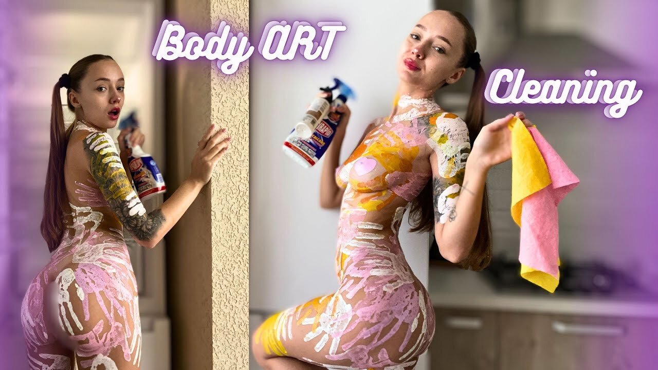 Body Art Mirror Cleaning - Creative Cleaning Tutorial