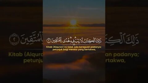 BACAAN AL QURAN MERDU | SURAH AL-BAQARAH 1-4 | #shorts