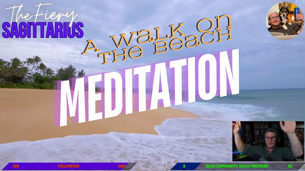 MEDITATION STREAM "Walking On The Beach (KickStreaming)