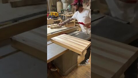 3D effect (chevron) #shorts #woodworking #shortvideo #subscribe #art #cuttingboards #tablesaw