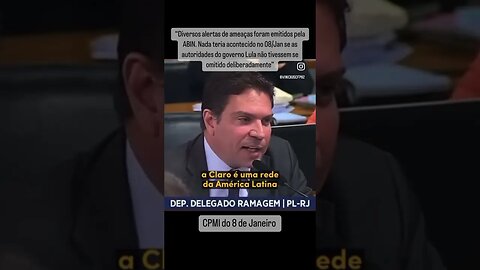 Deputado Ramagem na CPMI do 8 de janeiro PARTE 2