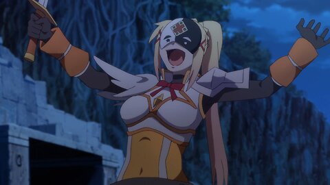 Konosuba - possessed Darkness fight