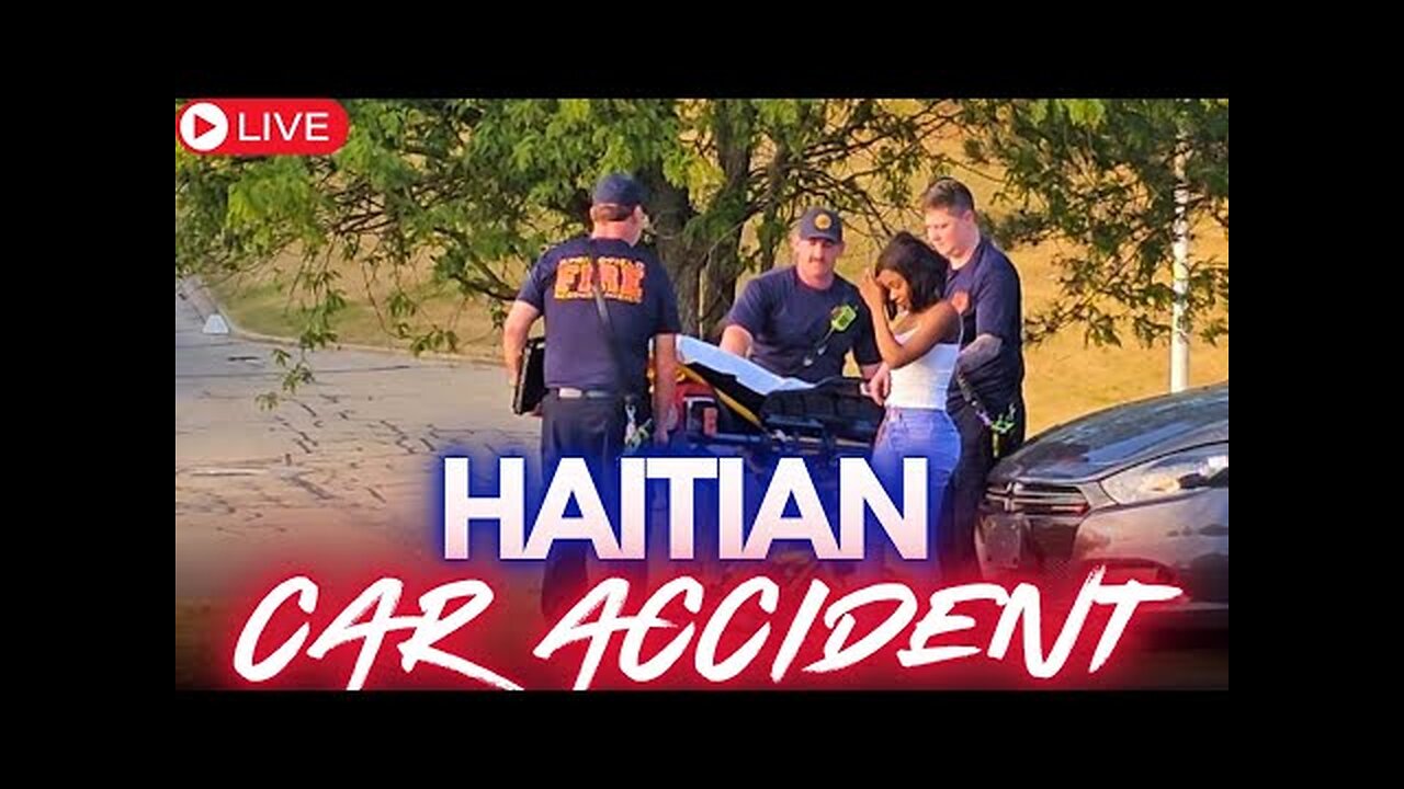 😡 Haitian Illegal No Plates/Temp Tags Caused Accident + Ambulance But He's Free To Go