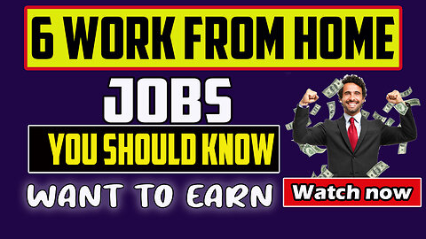 6 Work At Home Ideas How You Can Make Money Online In Your Part Time From Mobile, Computer Internet