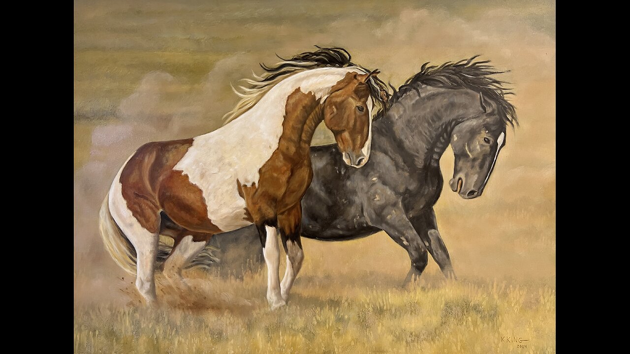 Tribute to Tupi Wild Stallion of McCullough Peaks in Wyoming by Karen King