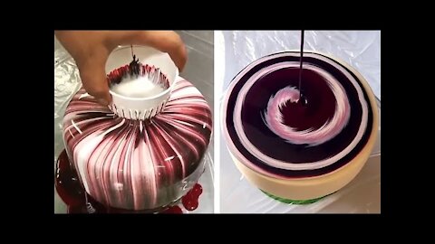 Glaze Cake Decorations Most Satisfying