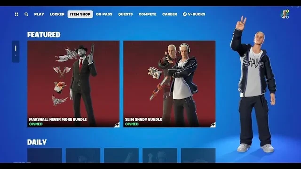 NEW EMINEM SKIN OUT NOW! (Fortnite Battle Royale) {November 29th, 2023}