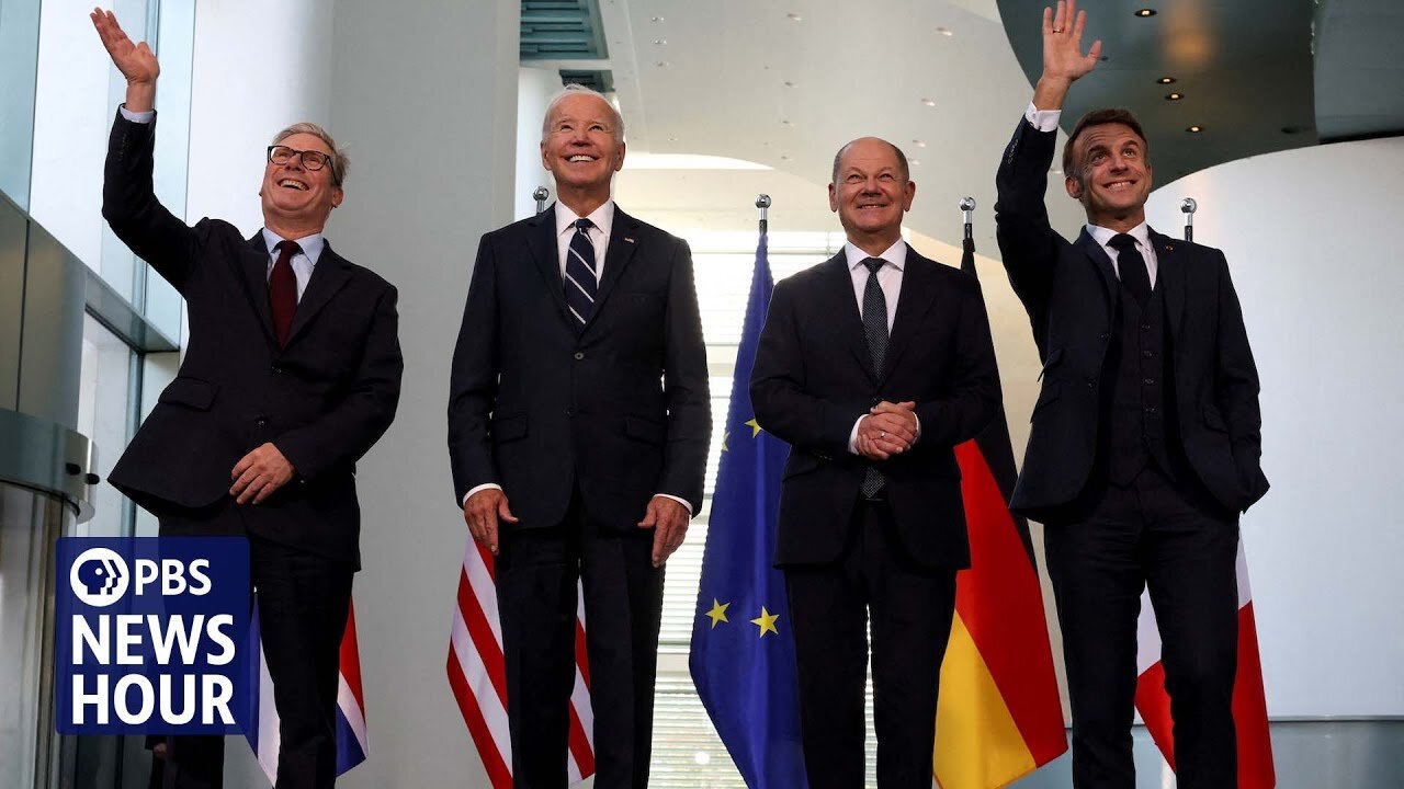 News Wrap: In Berlin, Biden urges Western allies to continue flow of aid to Ukraine