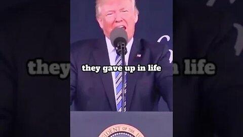 Trump never quit