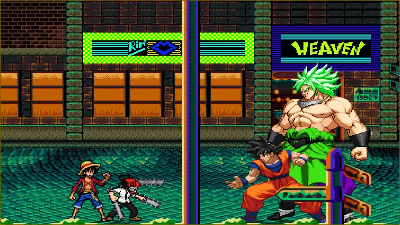 Mugen: Chainsaw Man/Monkey D. Luffy vs Goku/Broly