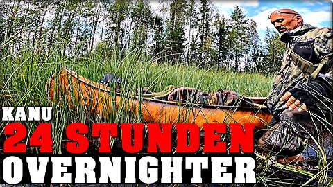 SURVIVAL - 24 H - Lappland ׀ Kanu und Allein- Overnighter bei starkem Regen!