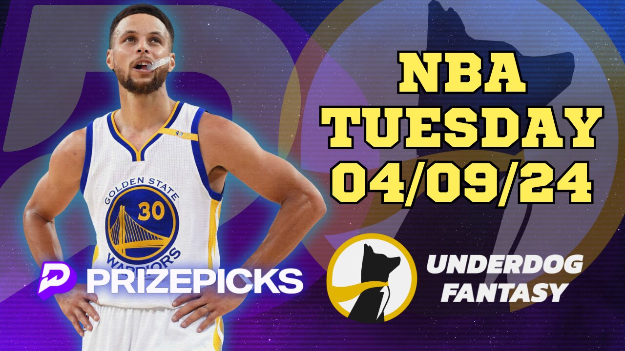 #PRIZEPICKS | #UNDERDOGFANTASY BEST PICKS FOR #NBA TUESDAY | 04/09/24 | #BASKETBALL | TODAY |