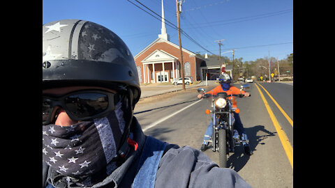 Motorcycle ride in east Texas