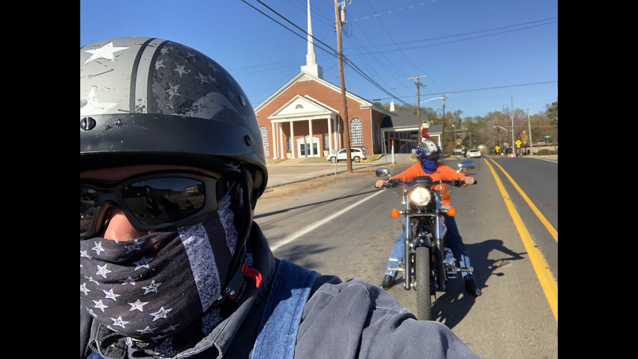 Motorcycle ride in east Texas
