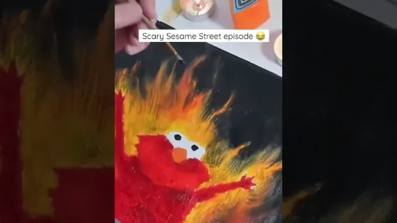 Don’t take me to Sesame Street😂 #artwork #oilpainting #memes