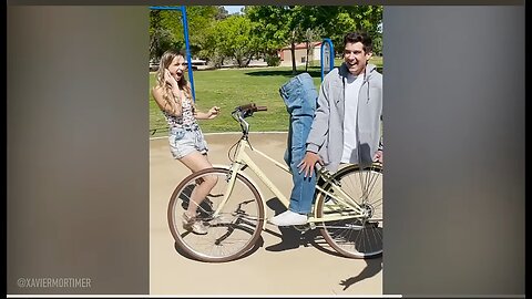 Man cut into two and put on a bike 😱😱