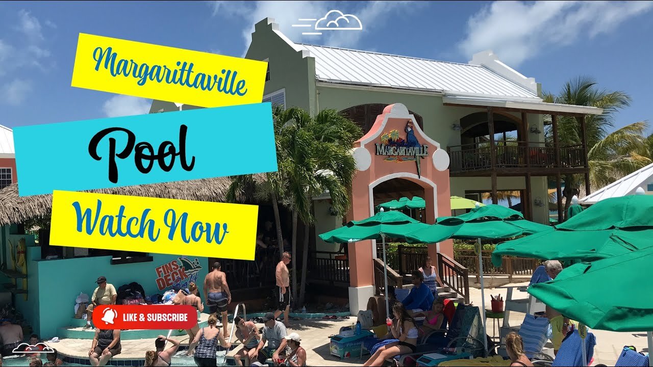 Margaritaville Pool Grand Turk at the Carnival Cruise Port in the Turks and Caicos