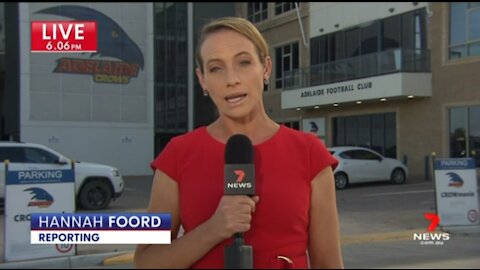 7NEWS Adelaide: Severe COVID "vaccine" reaction strikes Adelaide Crows player