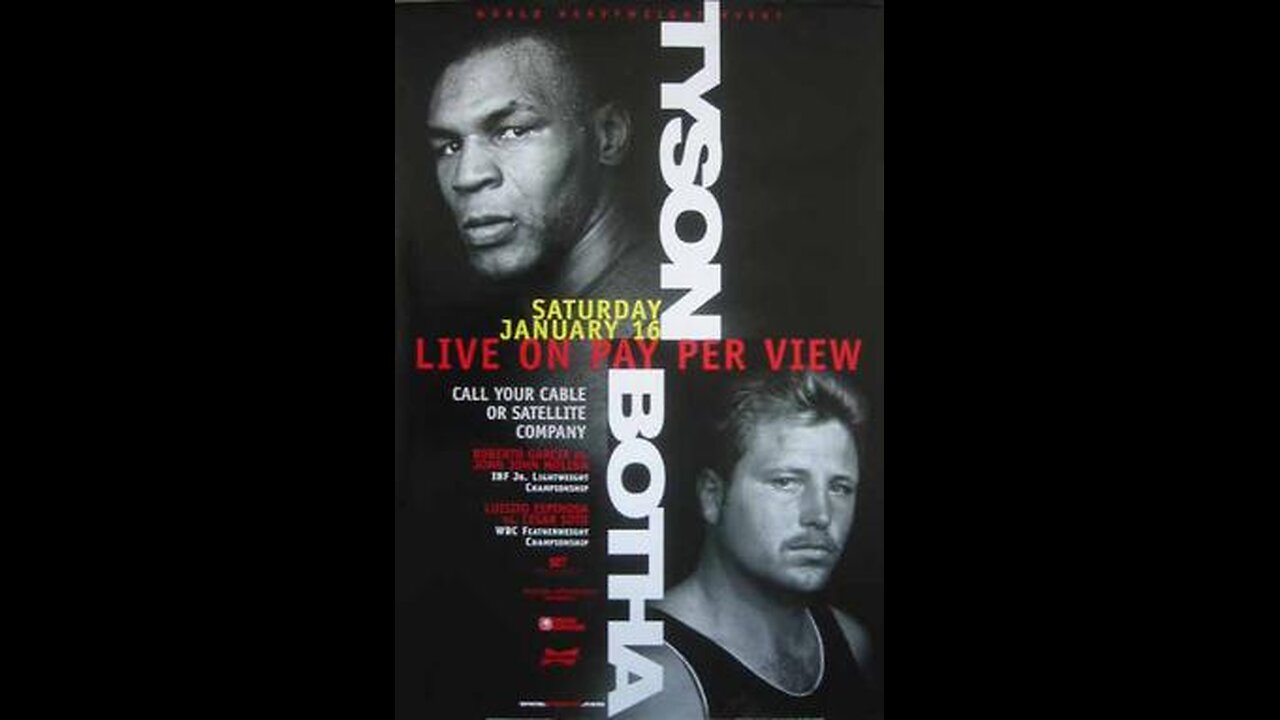 Mike Tyson vs Frans Botha + Jan 16 1999 MGM Grand, Las Vegas, NV