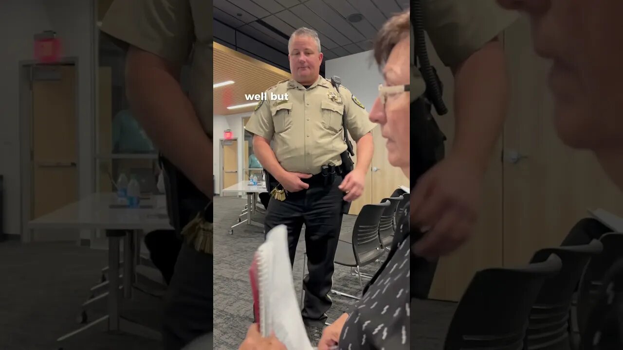 Shocking!! Police remove innocent citizen from school board meeting!!