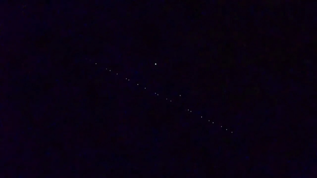 UFOs over Utah? What are these? 23 objects in the night sky.