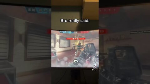 This was WILD⁉️ bro really said... | #shorts #gaming #rainbowsixsiege