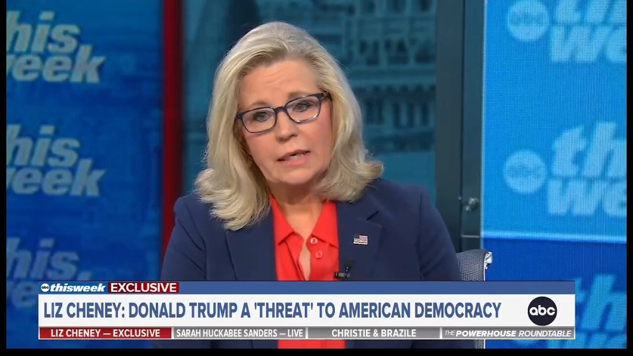 Liz Cheney Panics: Trump's A Threat, Vote Harris