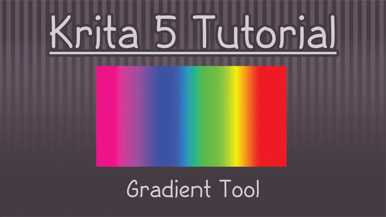 Krita 5.1 Tutorial: Gradient Tool