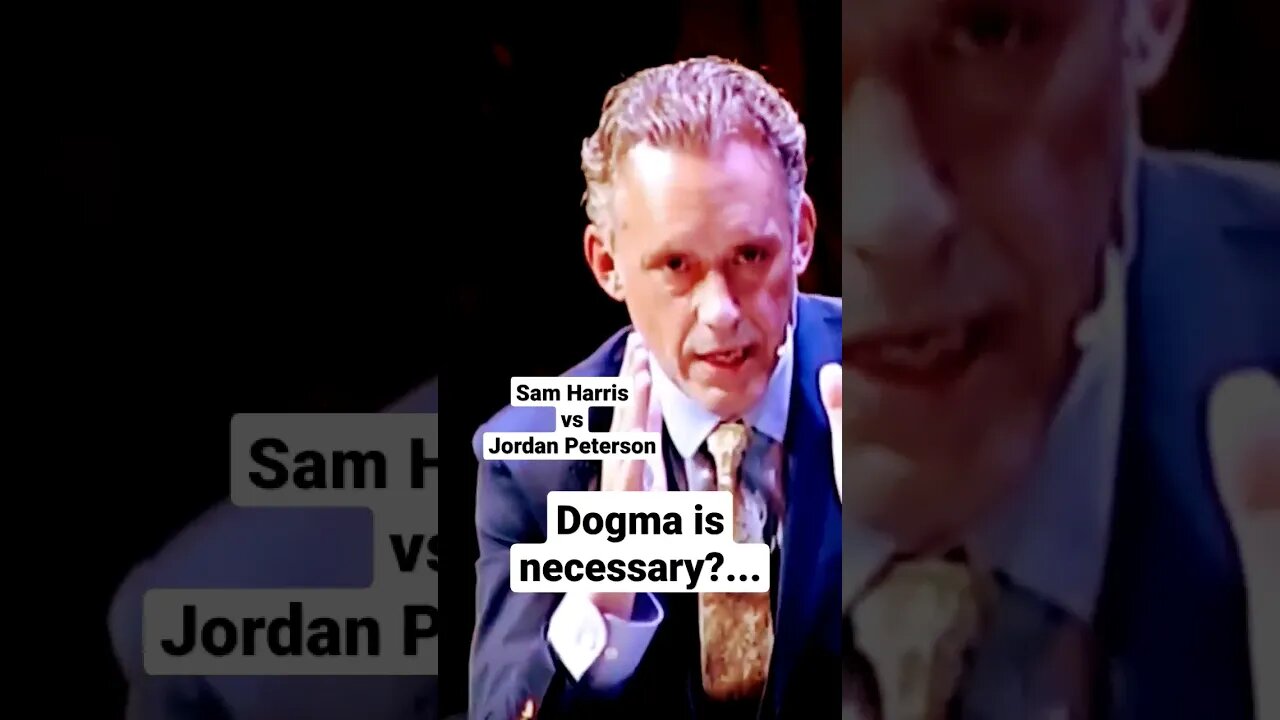 Dogma is necessary?... #jordanpeterson #samharris #dogma #pangburn #religion #christianity #atheism