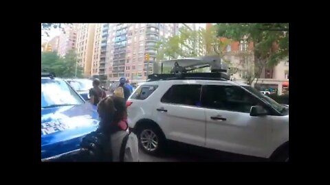 BLM LEADER STOPS MANHATTAN TRAFFIC