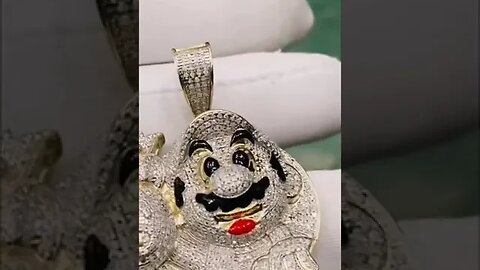 Super Mario Diamond Pendant