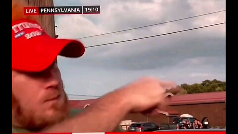 Man saw the shooter army crawl on top of an adjacent building outside the Trump rally...