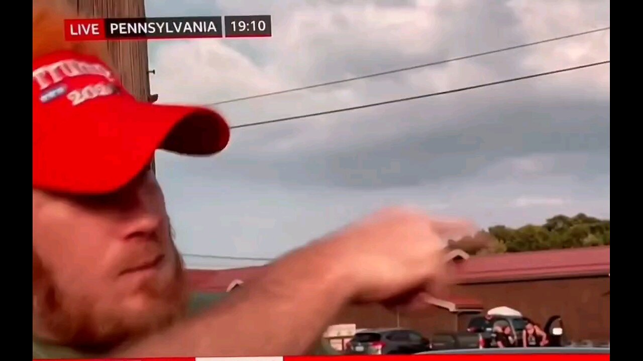 Man saw the shooter army crawl on top of an adjacent building outside the Trump rally...