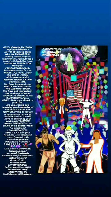 ▪︎AWARENESS OF WORLDLY INFLUENCE▪︎