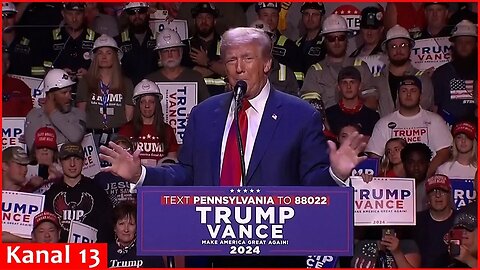 Donald Trump holds a campaign rally in Pennsylvania