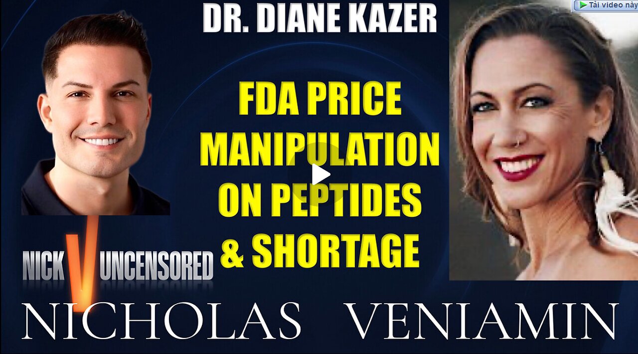 Dr. Diane Kazer Discusses FDA Price Manipulation On Peptides & Shortage with Nicholas Veniamin