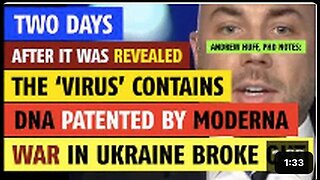 Two days after it was revealed COVID virus contains DNA patented by Moderna, Ukraine conflict began