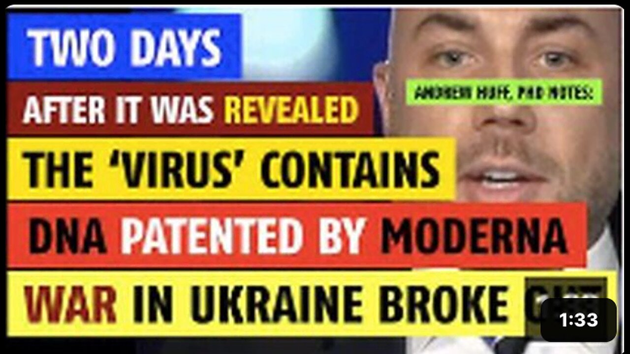 Two days after it was revealed COVID virus contains DNA patented by Moderna, Ukraine conflict began