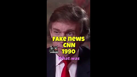 Trump Exposes CNN reporter as FAKE NEWS in 1990