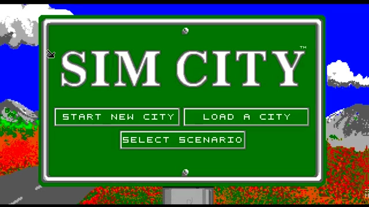 SimCity 1989 on DOSBox