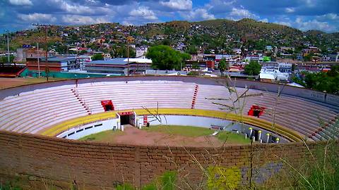 A historic arena in the heart of a bustling Nogales, Sonora